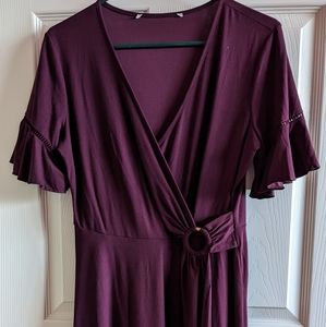 Flattering purple dress